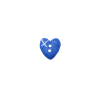 Bouton petit coeur bleu roi
