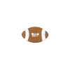 Bouton ballon de foot américain
