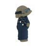 Bouton garcon Sunbonnet bleu Camille