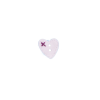 Bouton petit coeur rose pale