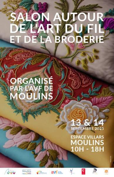 Salon des crateurs autour de l'art, du fil et de la broderie  Moulins 2025