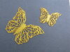 Décos dentelles papillons dorées origami