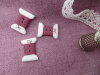 Bouton bobine fil vieux rose