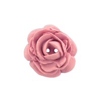 Bouton grosse rose rose