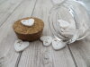 Bouton petit coeur mastic foncé