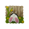 Bouton derriere lapin