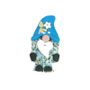 Bouton gnome foret bonnet turquoise