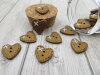 Bouton petit coeur bronze antique