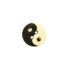 Bouton rond ying-yang