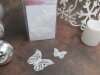 Décos dentelles papillons blancs origami